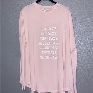 Baby pink sweater